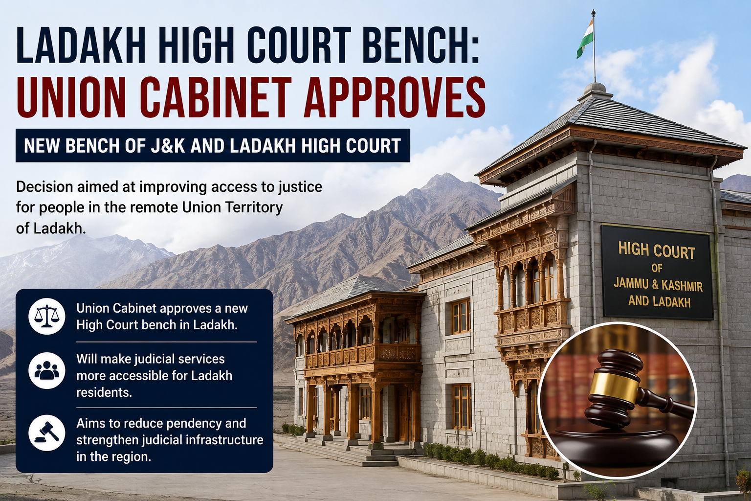 Ladakh High Court Bench: Union Cabinet Approves New Bench of J&K and Ladakh High Court